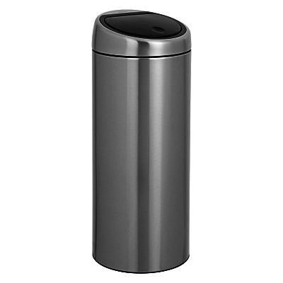 Brabantia Touch Bin, Matt Steel, Fingerprint Proof, 30L